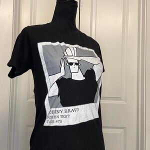 Black Johnny Bravo screen test tee - Size M